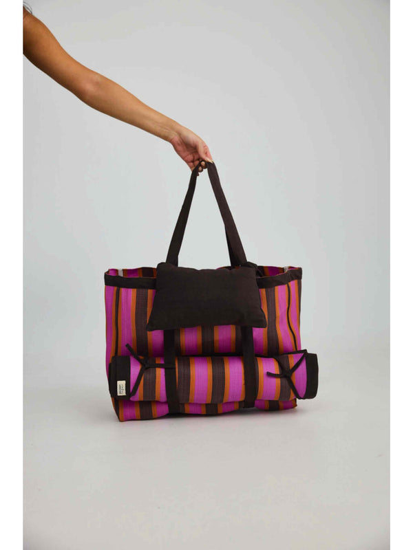 Idris Beach Set - Pink Stripe