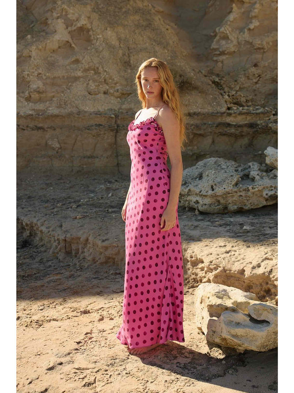 Posey Dress - Orchid Dot