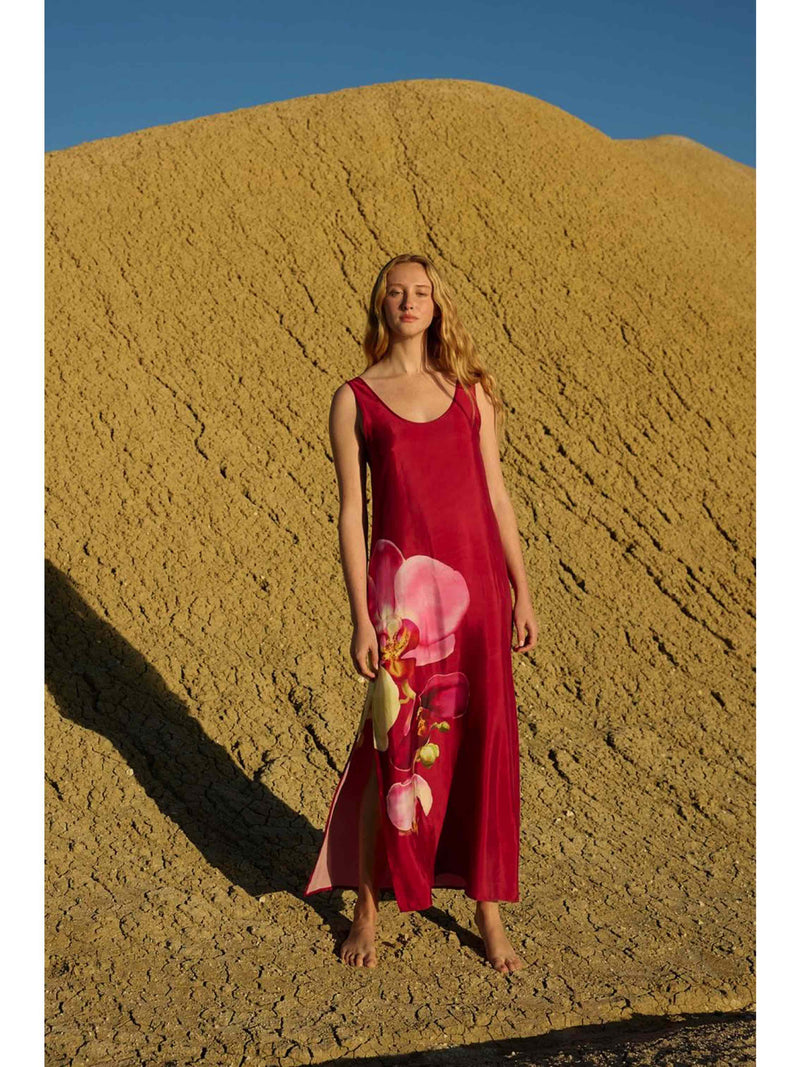 Poppy Dress - Redcurrant Phalae