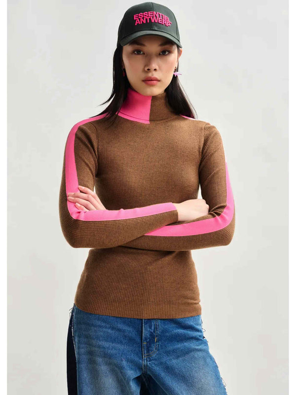 Iffort Pullover - Pink / Brown