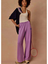 Soul Cal Wide Leg Track Pant - Violet