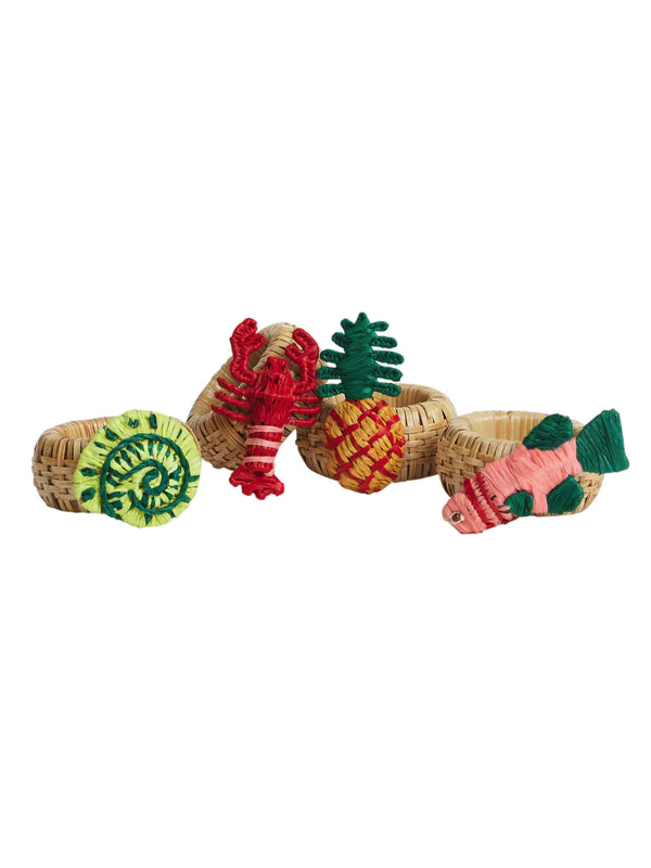 Aria Napkin Ring Set - Dune