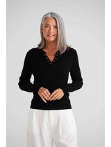 Rocca Knit Top - Black
