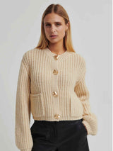 Ulrikke Knit Cardigan - Soft Beige