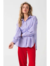 Darby Shirt - Cornflower multi stripe
