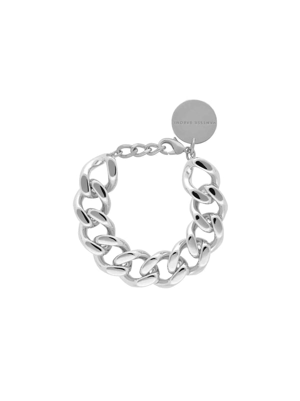 Mini Flat Chain Bracelet Silver