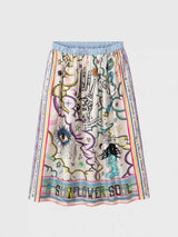 Vanessa Enlightenment Printed Midi Skirt