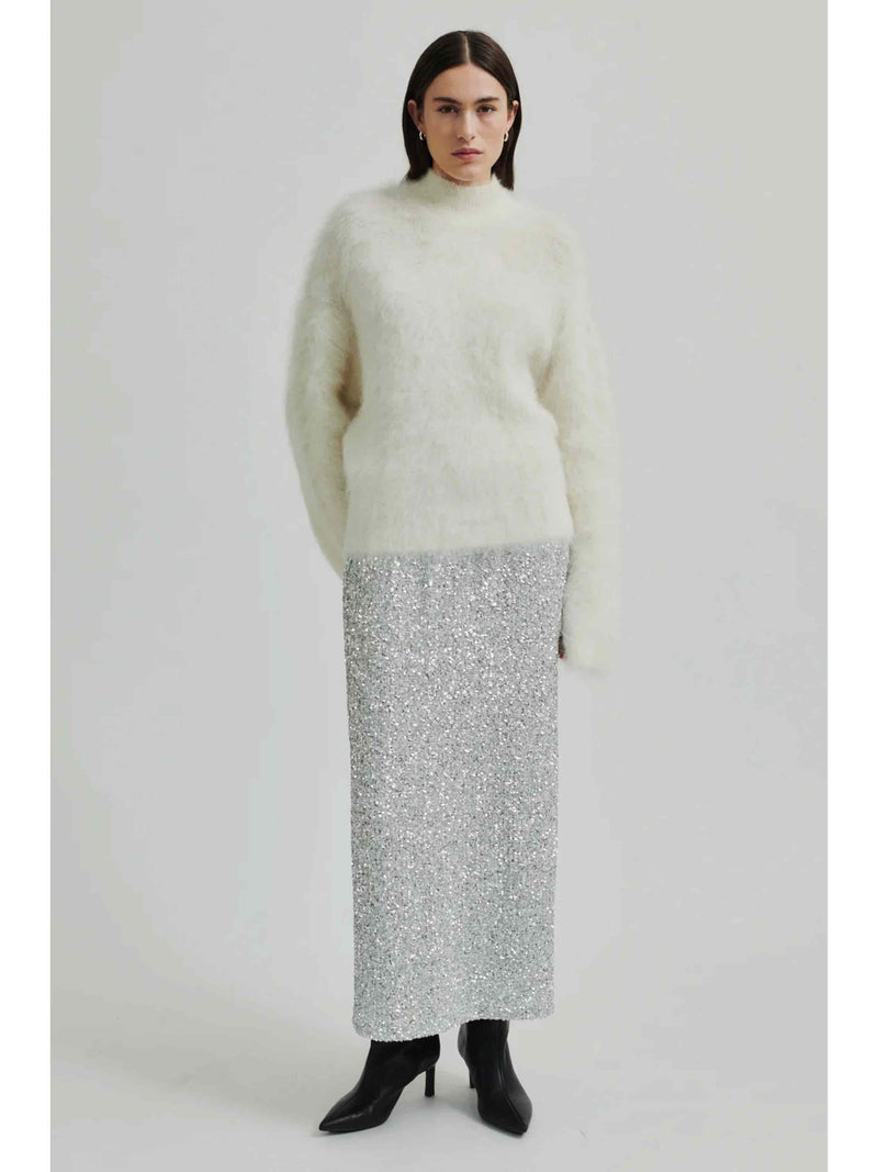 Shimma Skirt - Metallic Silver