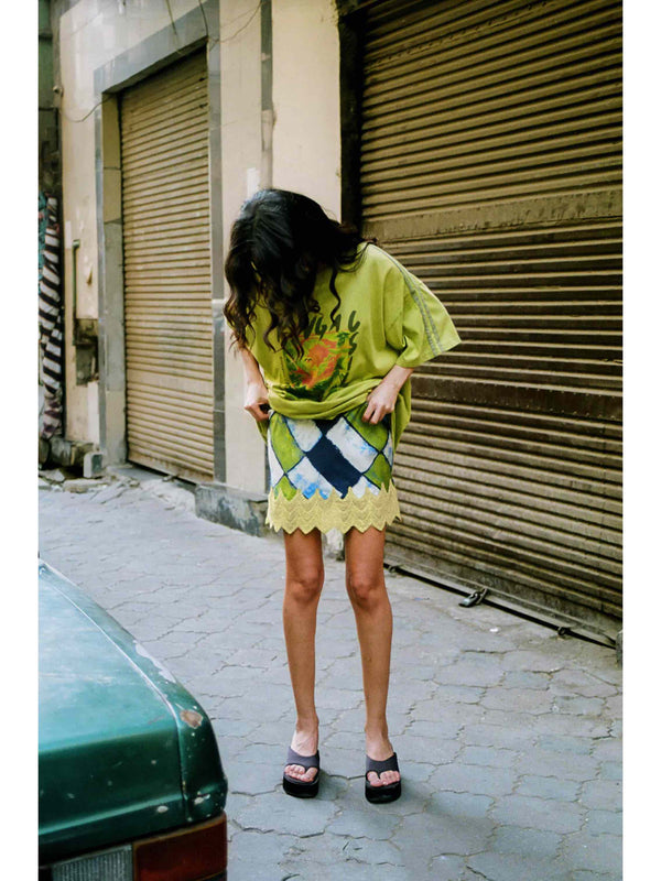 ORO TILE VERA MINI SKIRT