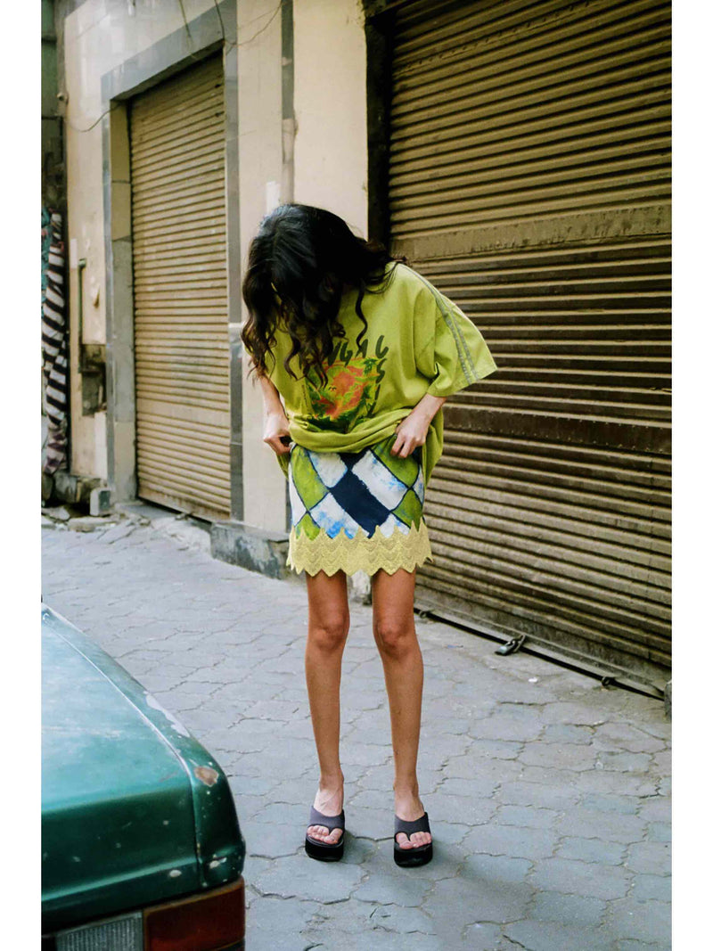 ORO TILE VERA MINI SKIRT