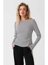 Aspyn Long Sleeve - Black Stripe