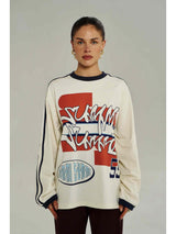 BLEU 55 LS TEE - VINTAGE WHITE