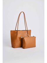 Eloise Bag and Pouch Set - Tan