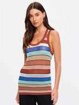 Iza Jet Knit Tank - Stripe