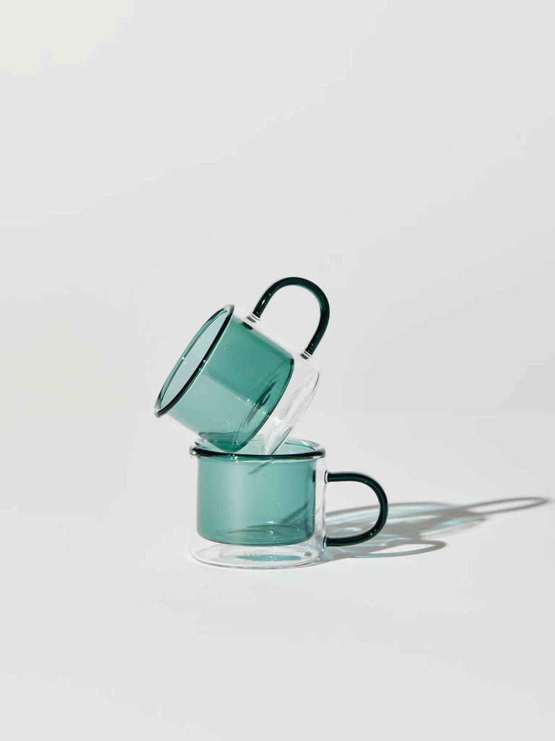 Shorty Espresso Cup Set in Teal