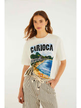 Carioca Landscape T-Shirt - Off-White