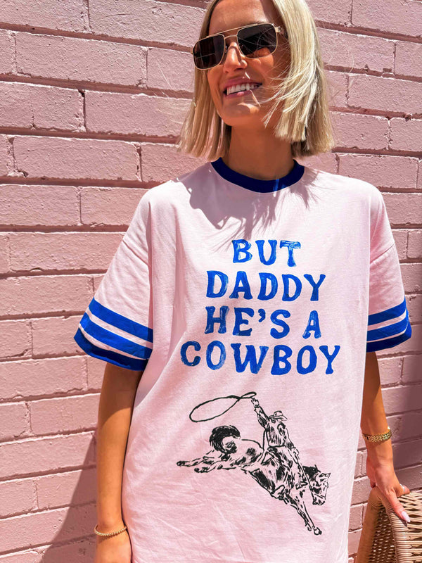 Cowboy Tee - Pink