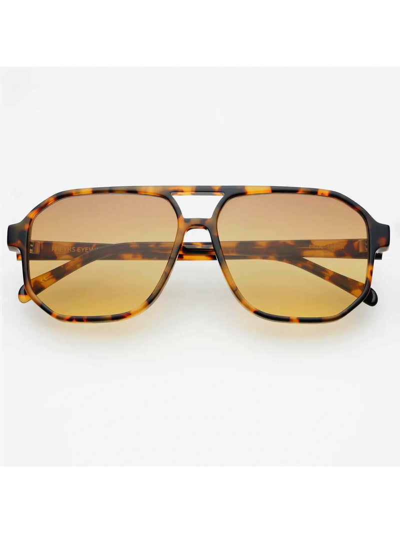 Billie Unisex Aviator Sunglasses -  Tortoise / Brown