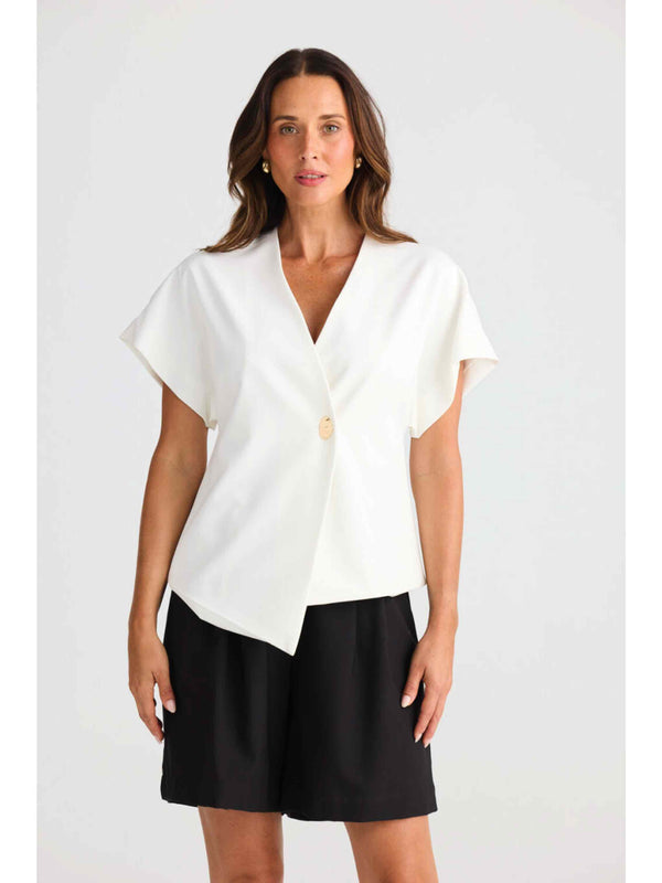 Origami Top - White