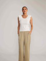 Claudette Tank - White