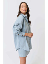 Tamika Shirt Stripe Denim
