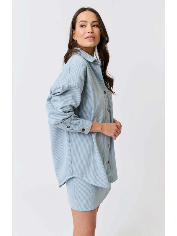 Tamika Shirt Stripe Denim