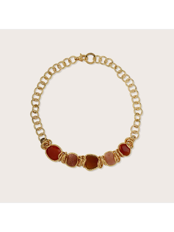 Sirena necklace - Carnelian