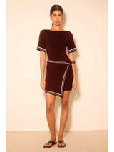 ESPLANADE KNIT MINI DRESS RAISIN