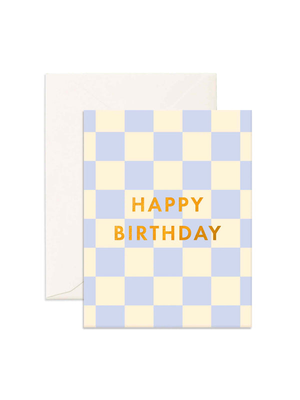 Birthday Powder Check Greeting Card