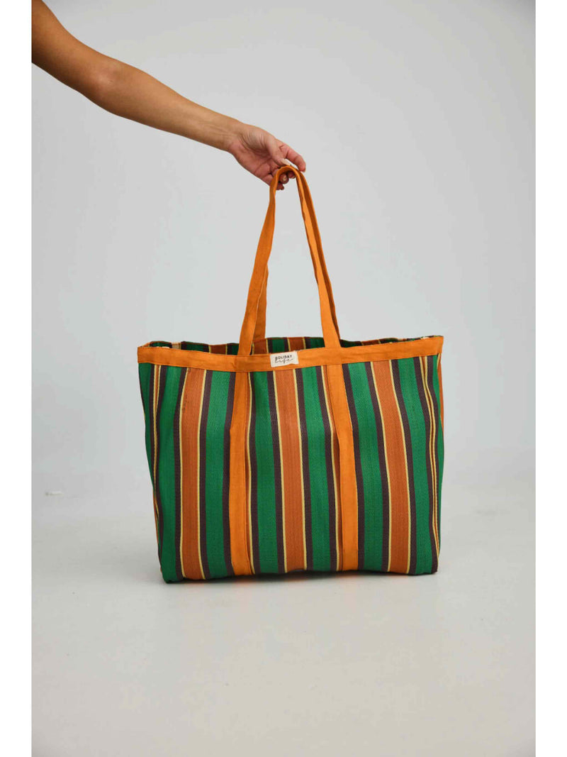 Idris Beach Set - Green Stripe