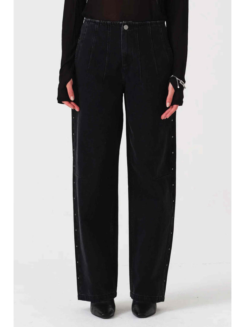 Noah Barrel Leg Studded Jean