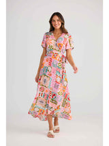 Tropics Wrap Dress - Sardinia Summer