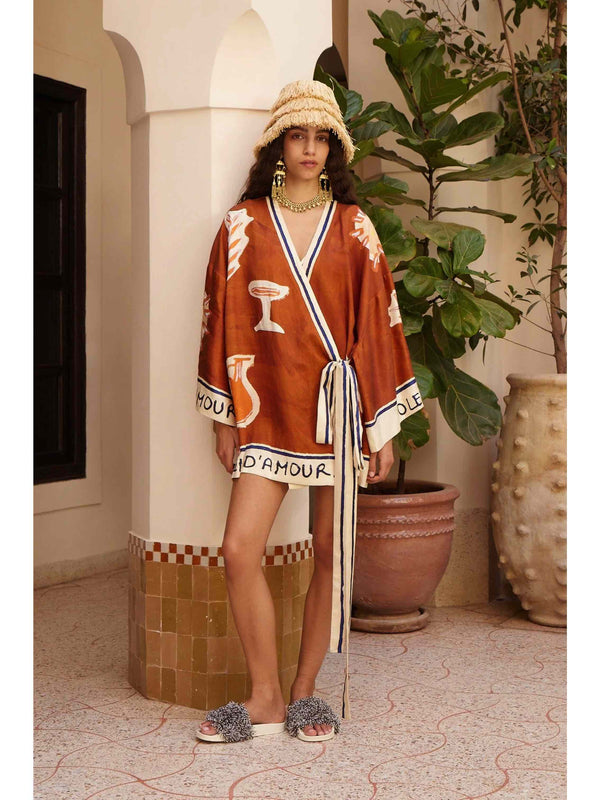 Soleil D'amour Wrap Mini Dress