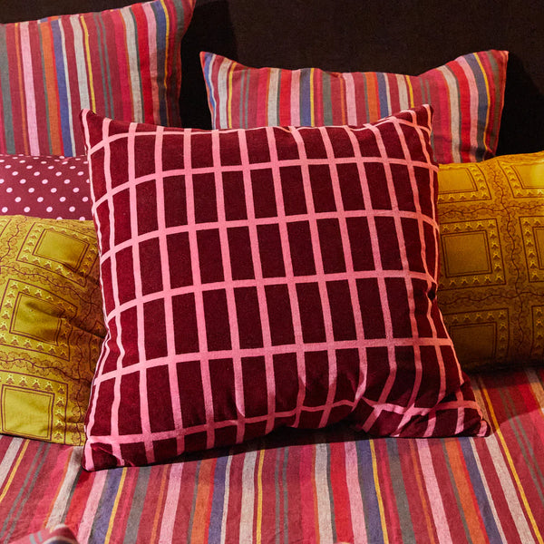 Remi Velvet Cushion - Mahogany