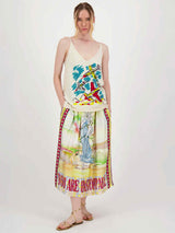 Vanessa Venus Printed Midi Skirt