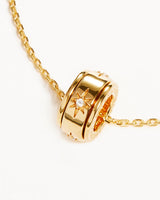 I Am Loved Spinning Meditation Necklace - 18k Gold Vermeil