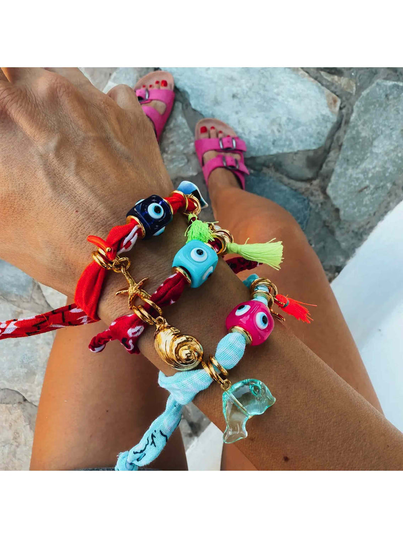 Ocean Vibes Bandana Scarf Bracelet