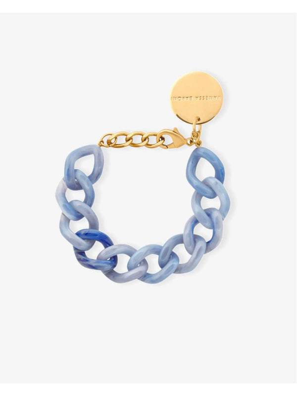 Flat Chain Bracelet - Ocean Blue