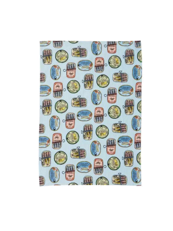Sardines Cotton Tea Towel 50x70cm