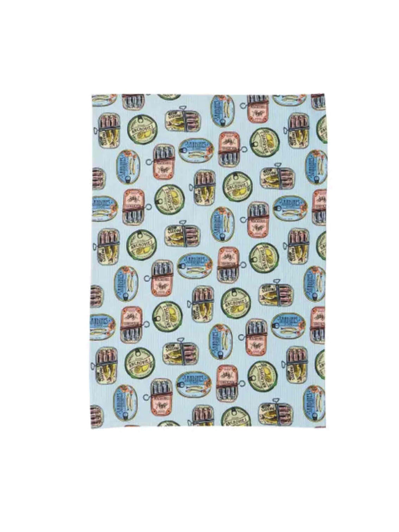 Sardines Cotton Tea Towel 50x70cm