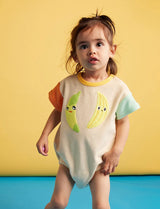 Peel Party Terry Short Sleeve Bodysuit