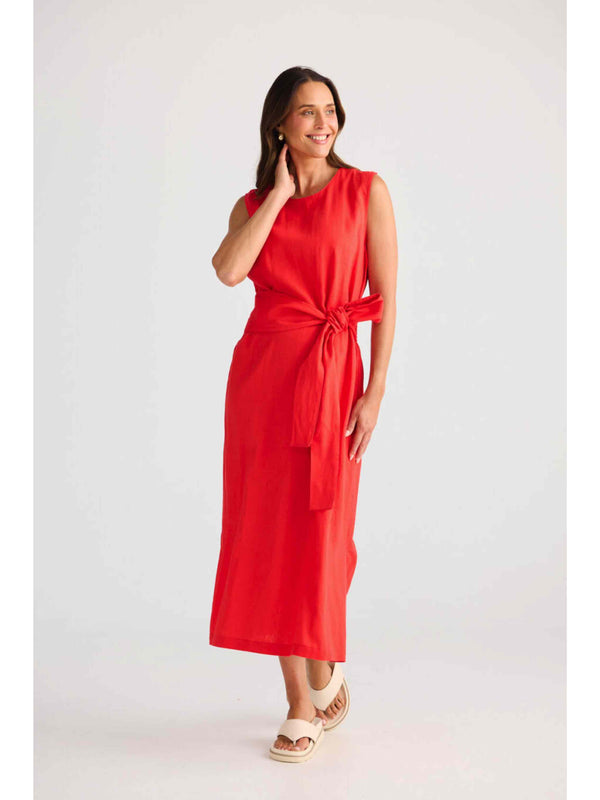 Turning Point Dress - Poppy Red