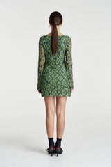 HIBERNATE A-LINE MINI DRESS - VIPER