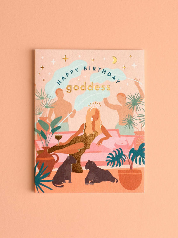 Birthday Goddess Greeting Card