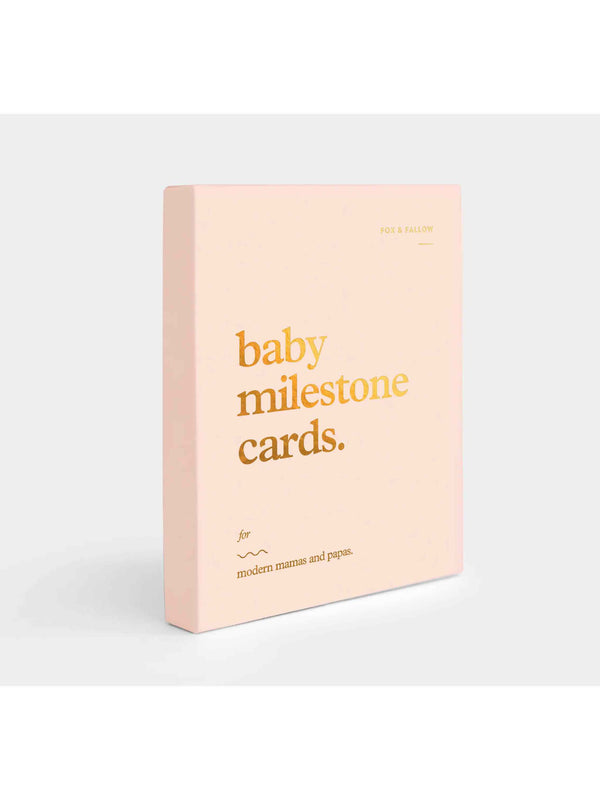 Baby Milestone Cards - Cream