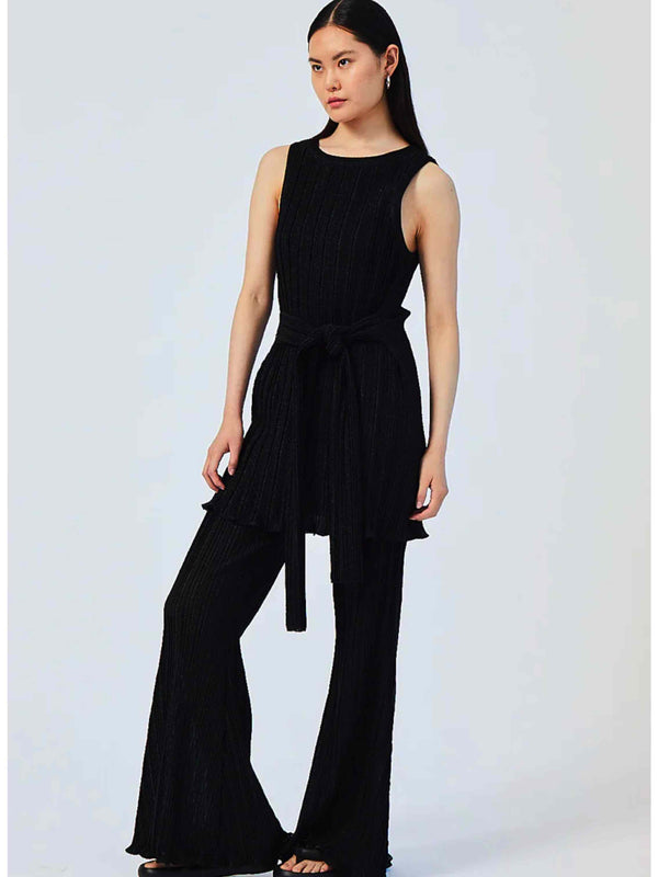 Crystal Flared Pant - Black