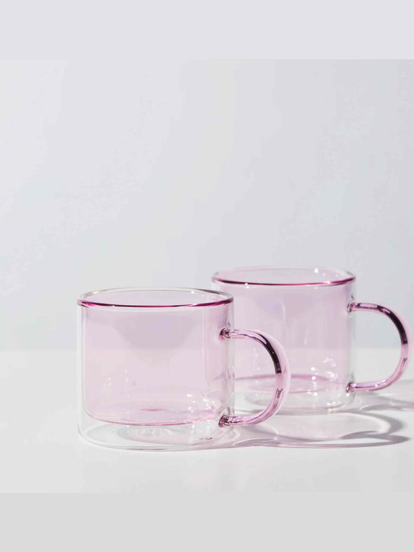 DOUBLE TROUBLE CUP SET IN PINK