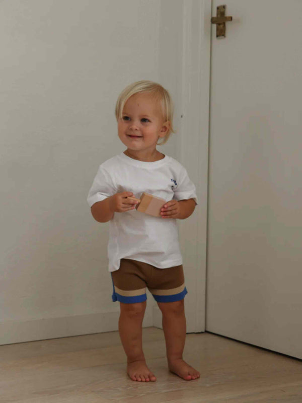 Lennon Contrast Knit Shorts