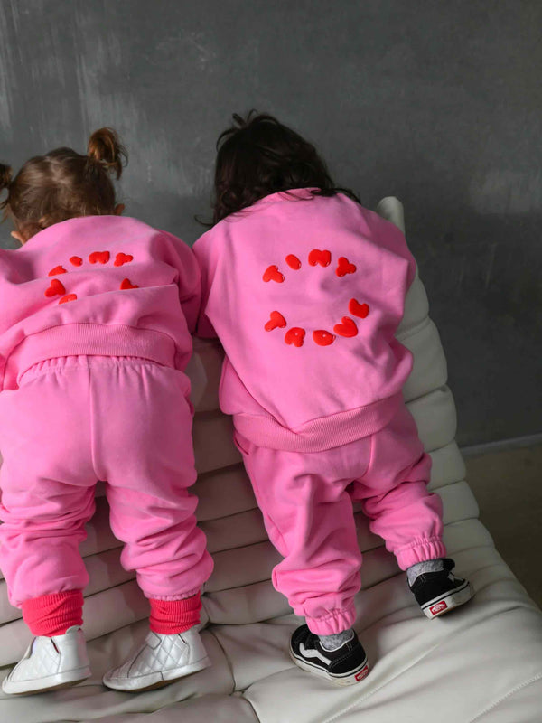 Bindi Puff Tracksuit - Flamingo/Red