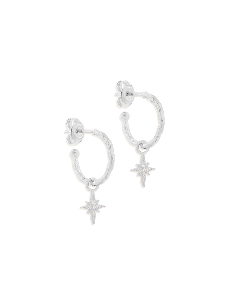 STARLIGHT HOOPS - SILVER